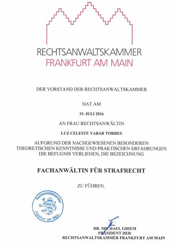 Fachanwalt Strafrecht